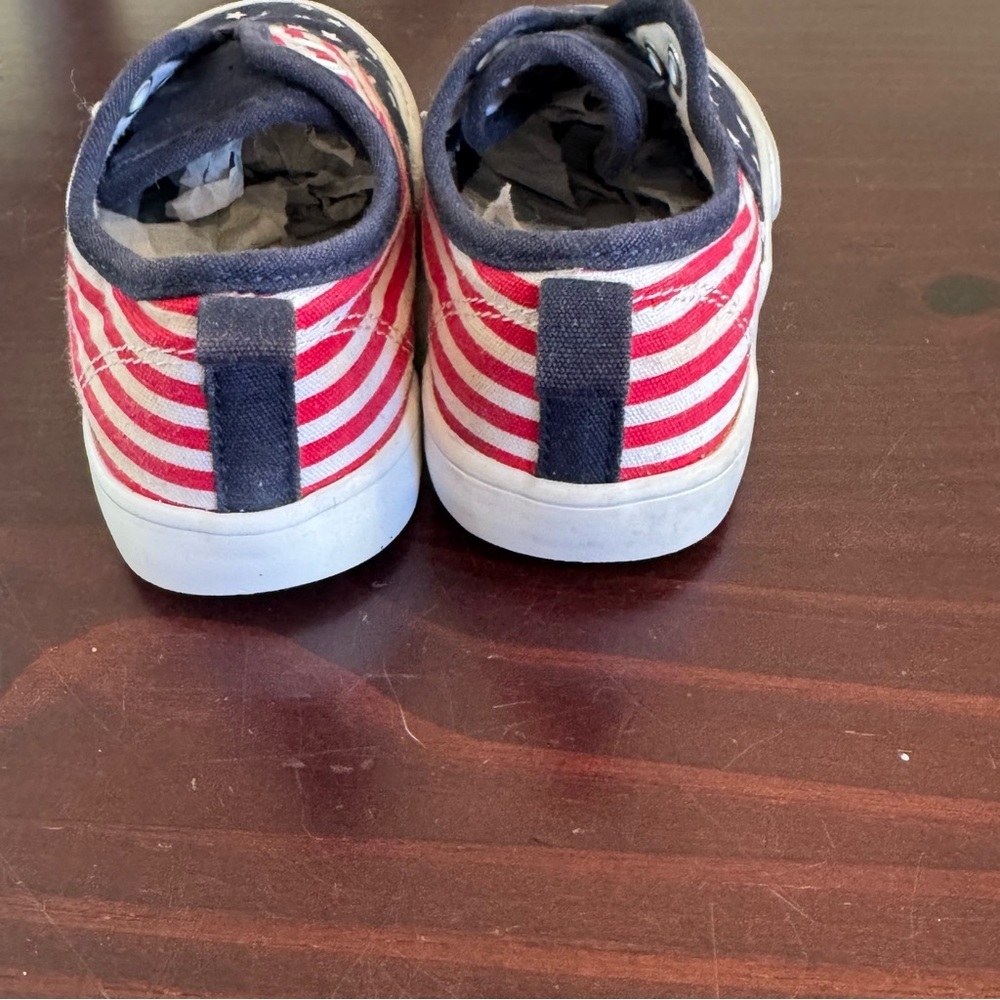 Gymboree toddler 9 Red White Blue Stars stripes patriotic flag 4th July shoes - Picture 5 of 12